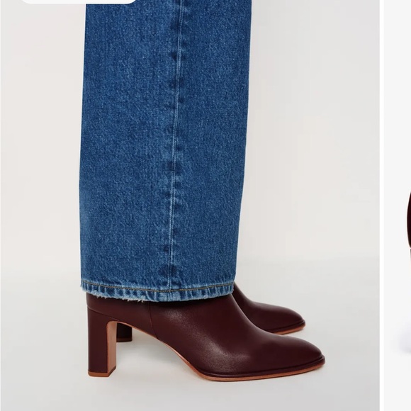 Reformation Gillian Ankle Boot Red - Size 7.5 - Picture 5 of 12